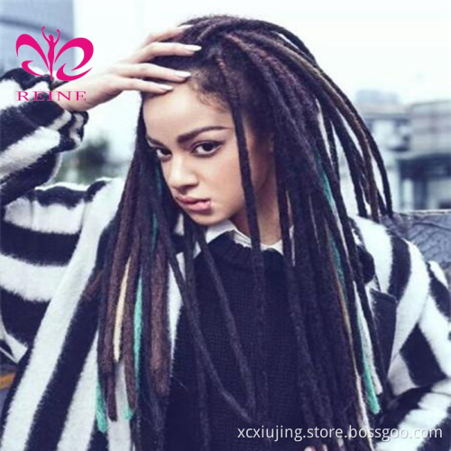 20 Inch Crochet  Braid dreadlocks extensions for black hair afro kinky hair extensions Afro Kinky Dreadlocks